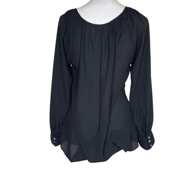 Takara Women's Peasant Embroidered Geometric Cottage Core Blouse Top M - Picture 4 of 7